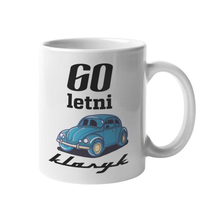 Kubek na 60 urodziny z napisem 60 letni klasyk