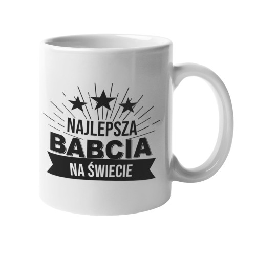Kubek na urodziny z napisem Najlepsza babcia na świecie