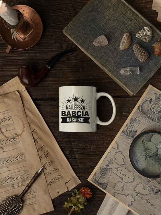 Kubek na urodziny z napisem Najlepsza babcia na świecie