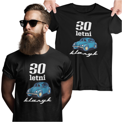 Koszulka na urodziny na 30 trzydzieste urodziny z napisem 30 letni klasyk