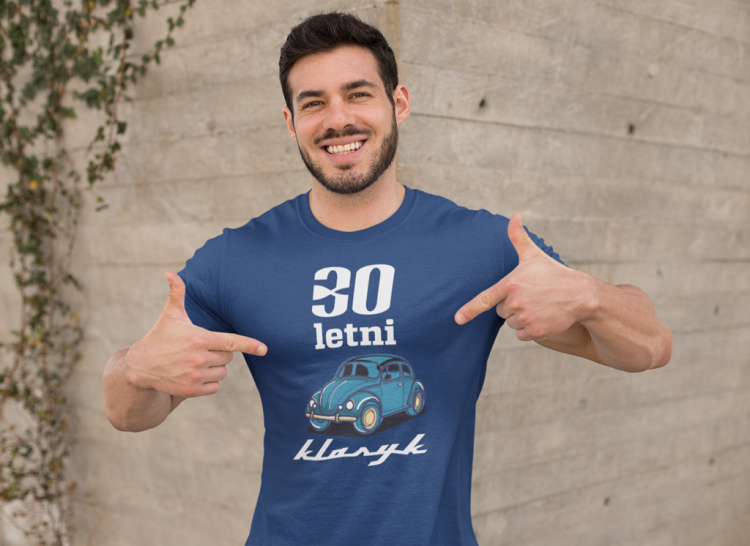 Koszulka na urodziny na 30 trzydzieste urodziny z napisem 30 letni klasyk