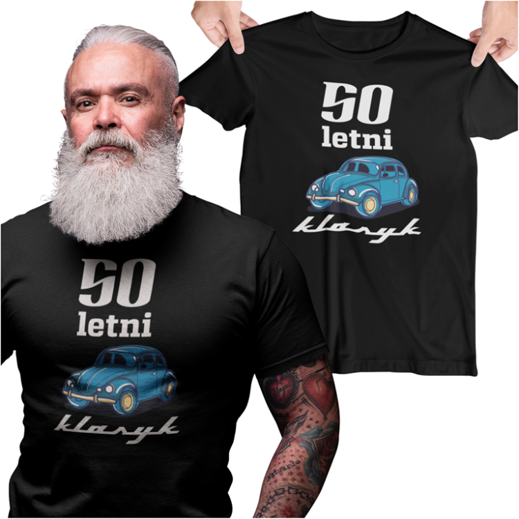 Koszulka na urodziny na 50 pięćdziesiąte urodziny z napisem 50 letni klasyk