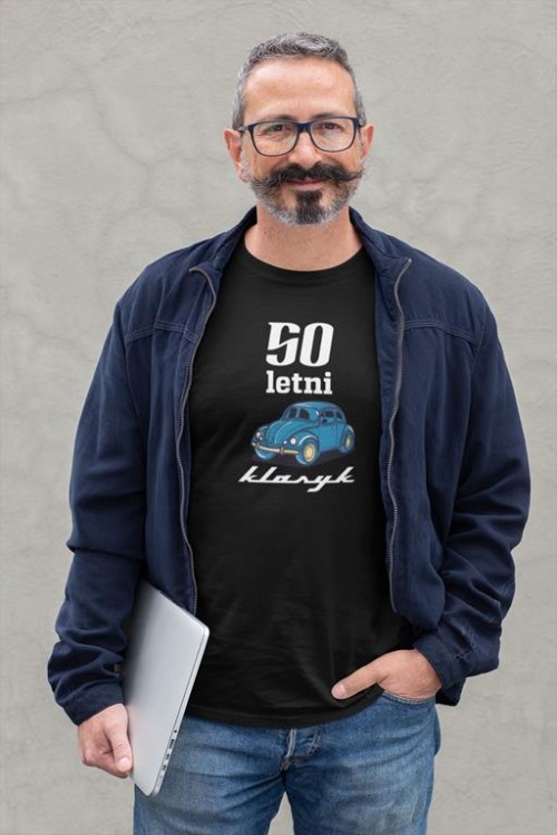 Koszulka na urodziny na 50 pięćdziesiąte urodziny z napisem 50 letni klasyk