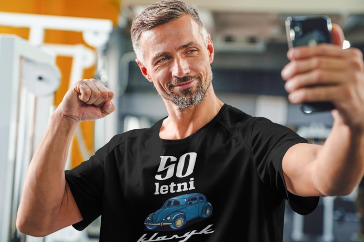 Koszulka na urodziny na 50 pięćdziesiąte urodziny z napisem 50 letni klasyk