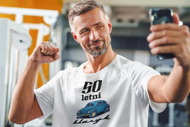 Koszulka na urodziny na 50 pięćdziesiąte urodziny z napisem 50 letni klasyk