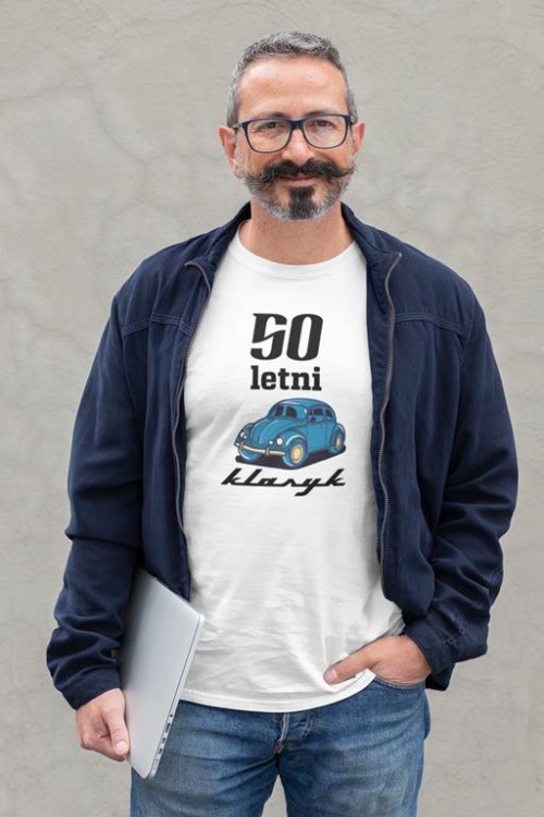 Koszulka na urodziny na 50 pięćdziesiąte urodziny z napisem 50 letni klasyk