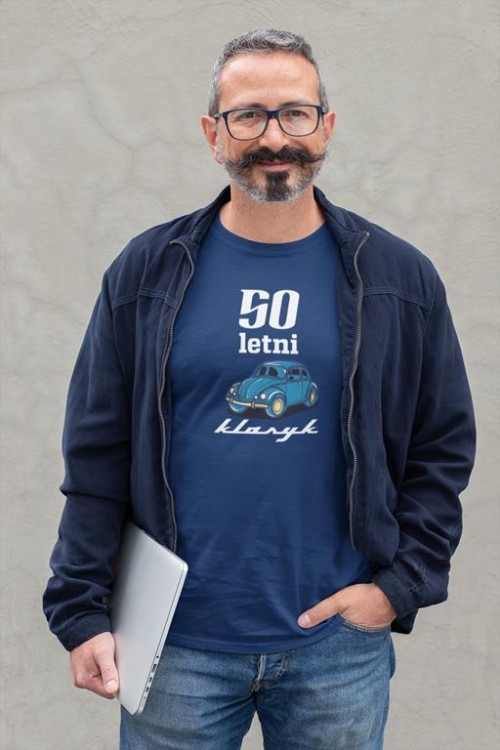 Koszulka na urodziny na 50 pięćdziesiąte urodziny z napisem 50 letni klasyk