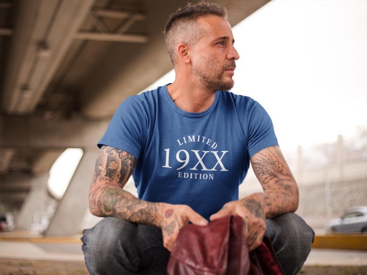 Koszulka na urodziny z dowolną datą z napisem *data* Limited Edition