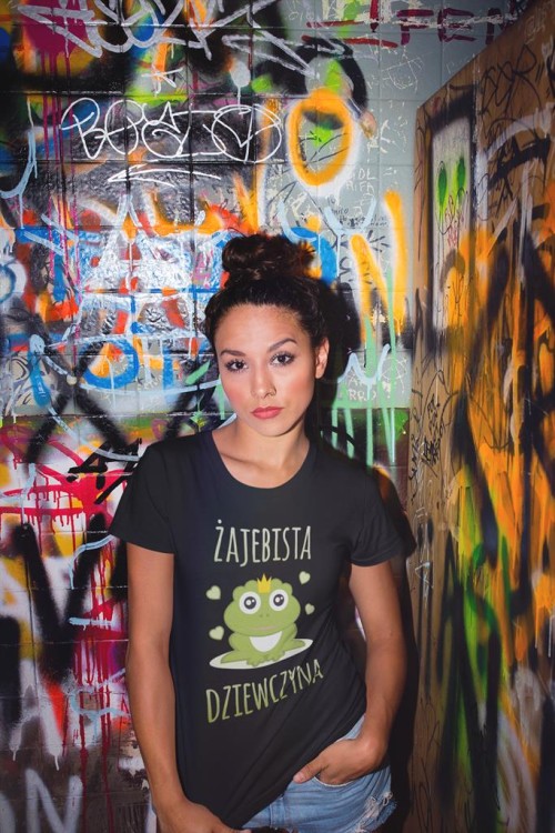 KOSZULKA DLA DZIEWCZYNY NA PREZENT ŚWIĄTECZNY ŻABISTA DZIEWCZYNA 5.jpg