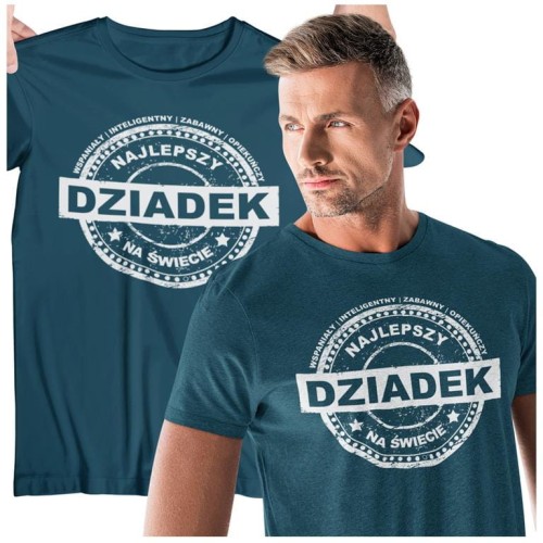 KOSZULKA DLA DZIADKA NA DZIEŃ DZIADKA NAJLEPSZY DZIADEK NA ŚWIECIE CERTYFIKAT W KOLORZE PETROLBLUE 5 (Copy).jpg
