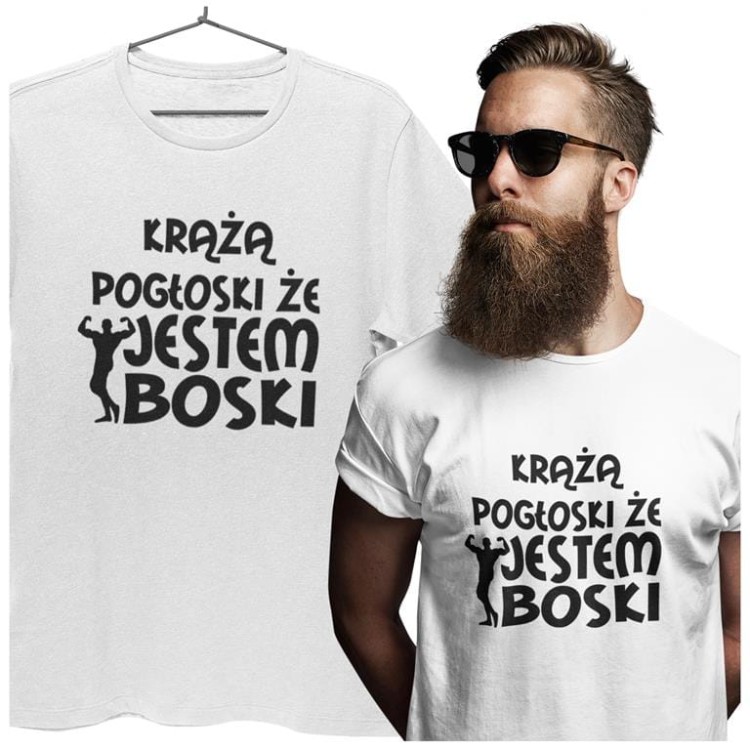 KOSZULKA NA WALENTYNKI PREZENT DLA CHŁOPAKA KRŻĄ POGŁOSKI ŻE JESTEM BOSKI 3 (Copy).jpg