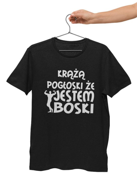 KOSZULKA NA WALENTYNKI PREZENT DLA CHŁOPAKA KRĄŻĄ POGŁOSKI ŻE JESTEM BOSKI