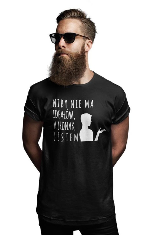 KOSZULKA NA WALENTYNKI PREZENT DLA CHŁOPAKA NIBY NIE MA IDEAŁÓW, A JEDNAK JESTEM