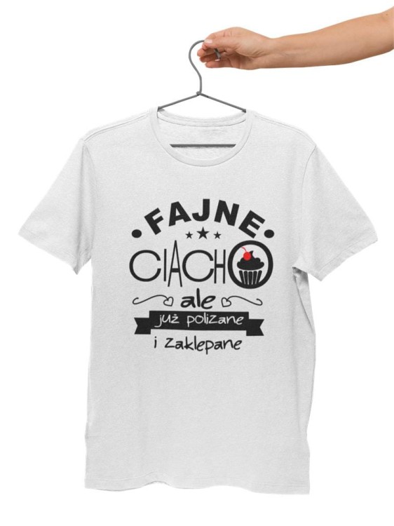 KOSZULKA NA WALENTYNKI PREZENT DLA CHŁOPAKA FAJNE CIACHO, ALE JUŻPOLIZANE I ZAKLEPANE