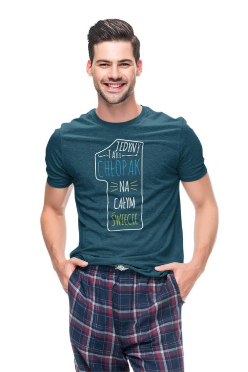 KOSZULKA NA WALENTYNKI PREZENT DLA CHŁOPAKA JEDYNY TAKI CHŁOPAK NA CAŁYM ŚWIECIE