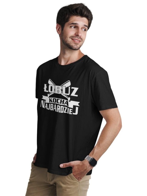 KOSZULKA NA WALENTYNKI PREZENT DLA CHŁOPAKA ŁOBUZ KOCHA NAJBARDZIEJ