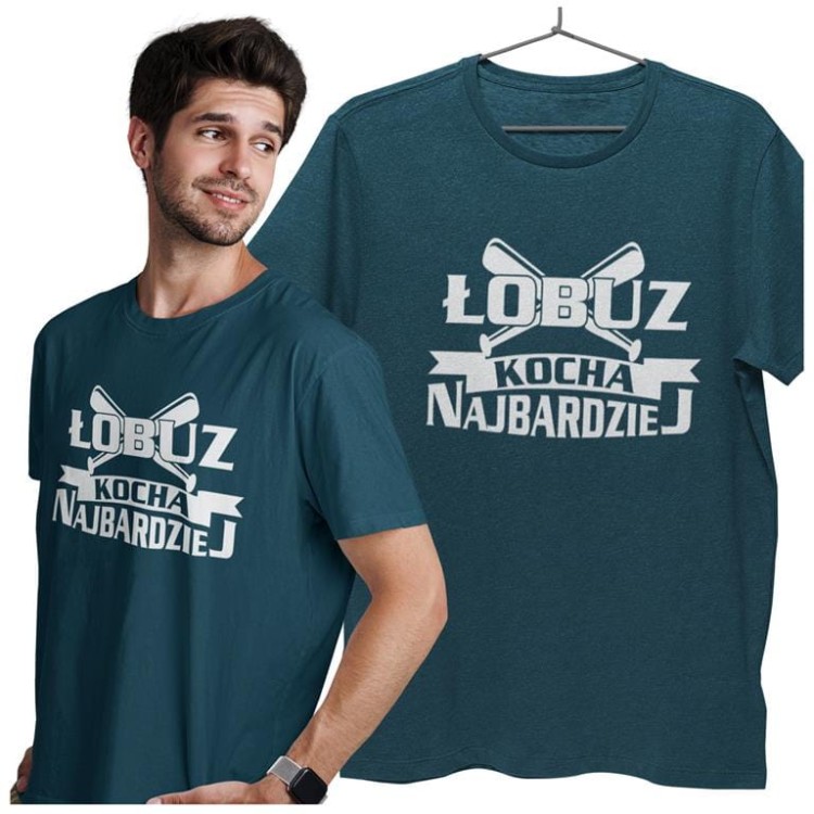 KOSZULKA NA WALENTYNKI PREZENT DLA CHŁOPAKA ŁOBUZ KOCHA NAJBARDZIEJ