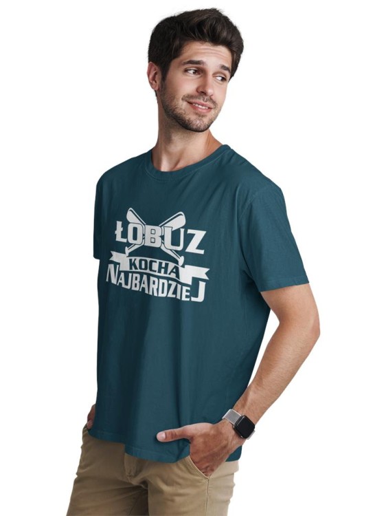 KOSZULKA NA WALENTYNKI PREZENT DLA CHŁOPAKA ŁOBUZ KOCHA NAJBARDZIEJ