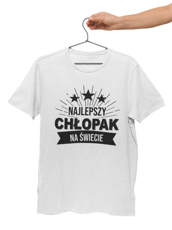 KOSZULKA NA WALENTYNKI PREZENT DLA CHŁOPAKA NAJLEPSZY CHŁOPAK NA ŚWIECIE