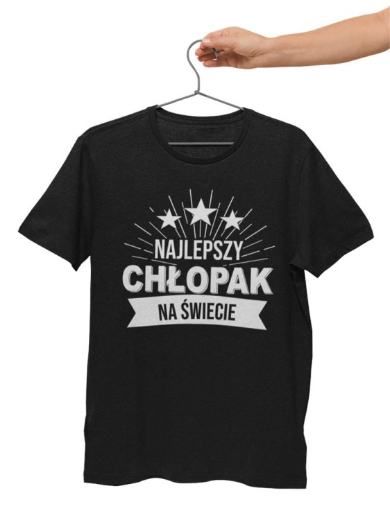 KOSZULKA NA WALENTYNKI PREZENT DLA CHŁOPAKA NAJLEPSZY CHŁOPAK NA ŚWIECIE