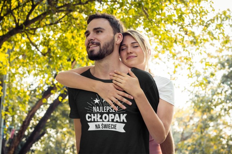 KOSZULKA NA WALENTYNKI PREZENT DLA CHŁOPAKA NAJLEPSZY CHŁOPAK NA ŚWIECIE