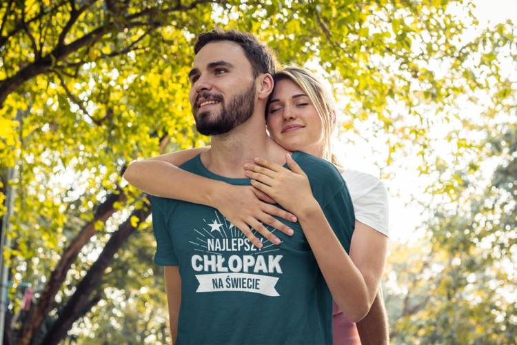KOSZULKA NA WALENTYNKI PREZENT DLA CHŁOPAKA NAJLEPSZY CHŁOPAK NA ŚWIECIE