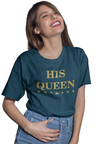 KOSZULKI DLA PAR NA WALENTYNKI PREZENT THE KING HIS QUEEN