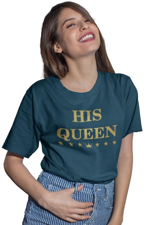 KOSZULKI DLA PAR NA WALENTYNKI PREZENT THE KING HIS QUEEN