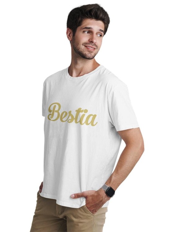 KOSZULKI DLA PAR NA WALENTYNKI PREZENT PIĘKNA I BESTIA