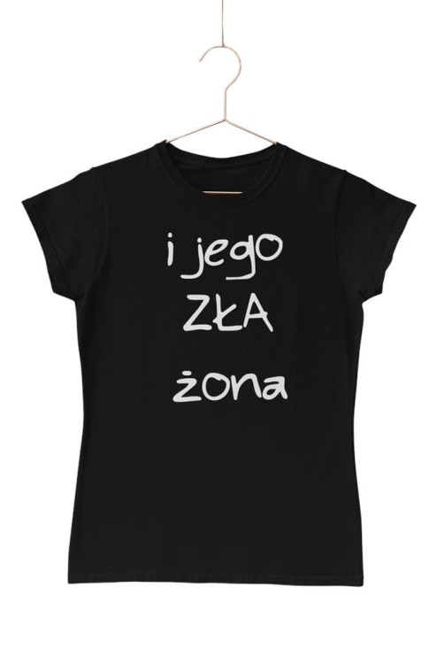 KOSZULKI DLA PAR NA WALENTYNKI PREZENT MĄŻ IDEALNY I JEGO ZŁA ŻONA