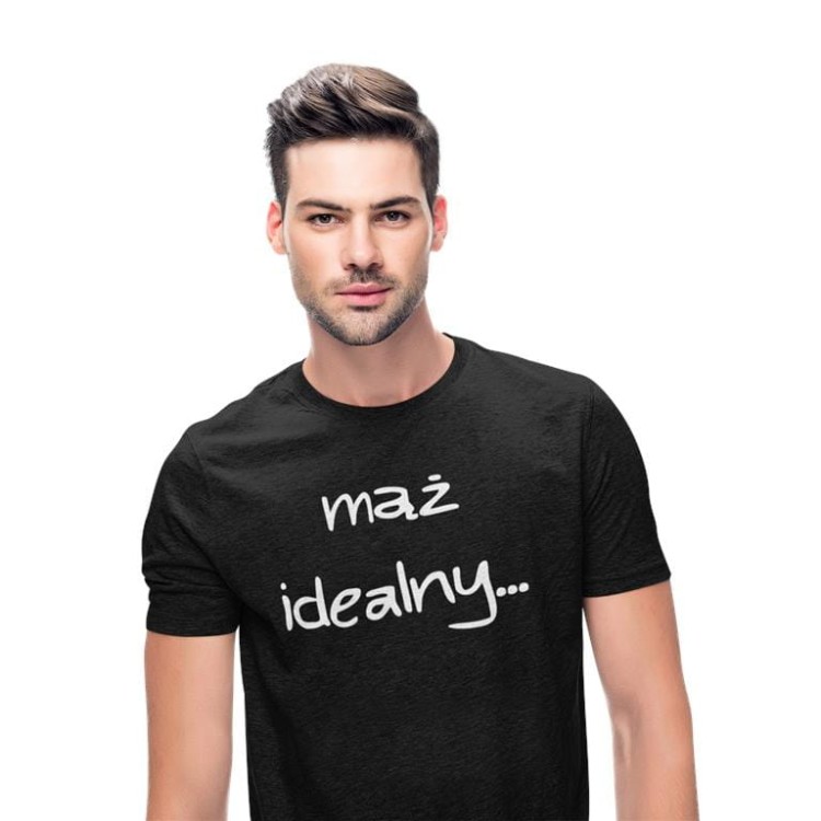 KOSZULKI DLA PAR NA WALENTYNKI PREZENT MĄŻ IDEALNY I JEGO ZŁA ŻONA
