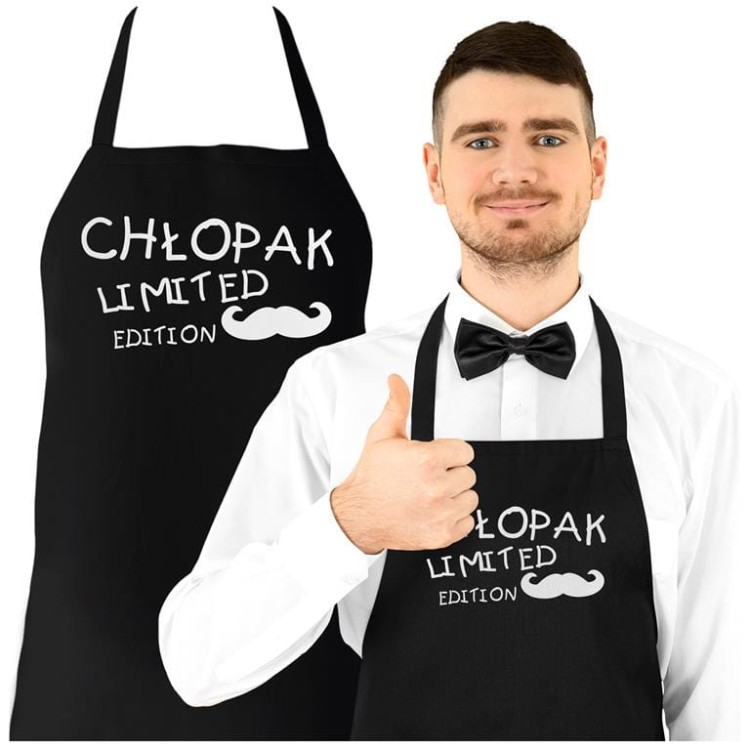 FARTUCH DLA CHŁOPAKA MĘŻA PREZENT NA WALENTYNKI CHŁOPAK LIMITED EDITION
