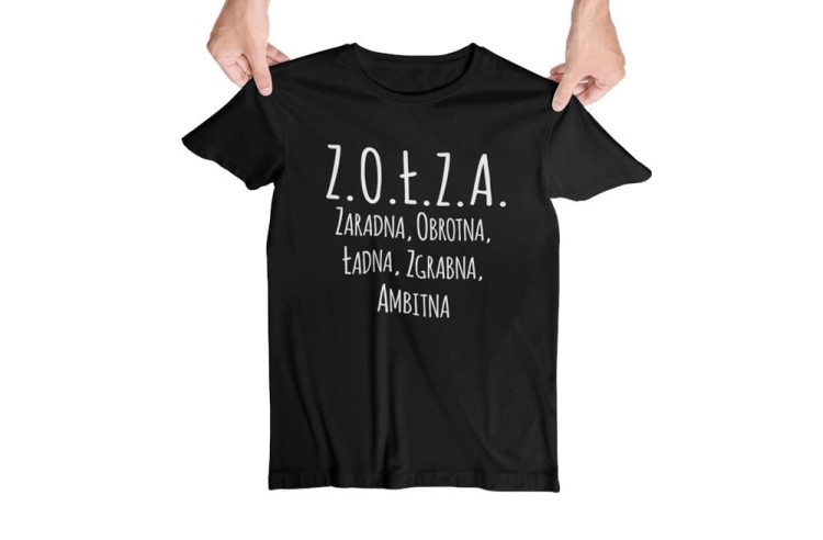 KOSZULKA DLA DZIEWCZYNY NA WALENTYNKI PREZENT Z.O.Ł.Z.A.