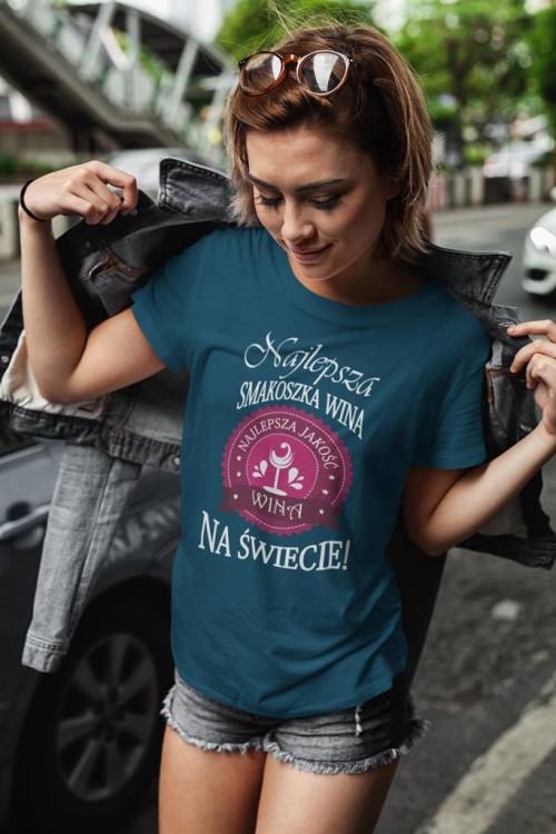 KOSZULKA DLA DZIEWCZYNY NA WALENTYNKI PREZENT SMAKOSZKA WINA