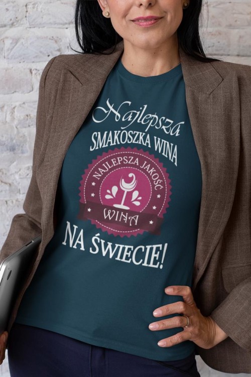KOSZULKA DLA DZIEWCZYNY NA WALENTYNKI PREZENT SMAKOSZKA WINA