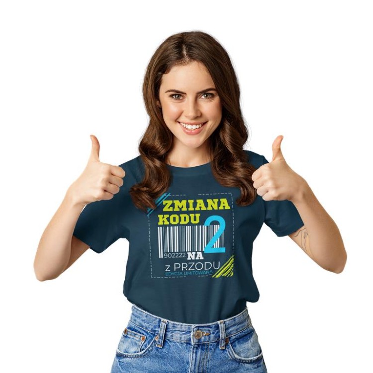 KOSZULKA DLA KOBIETY NA 20 URODZINY ZMIANA KODU NA 2 Z PRZODU DTF  (6).jpg