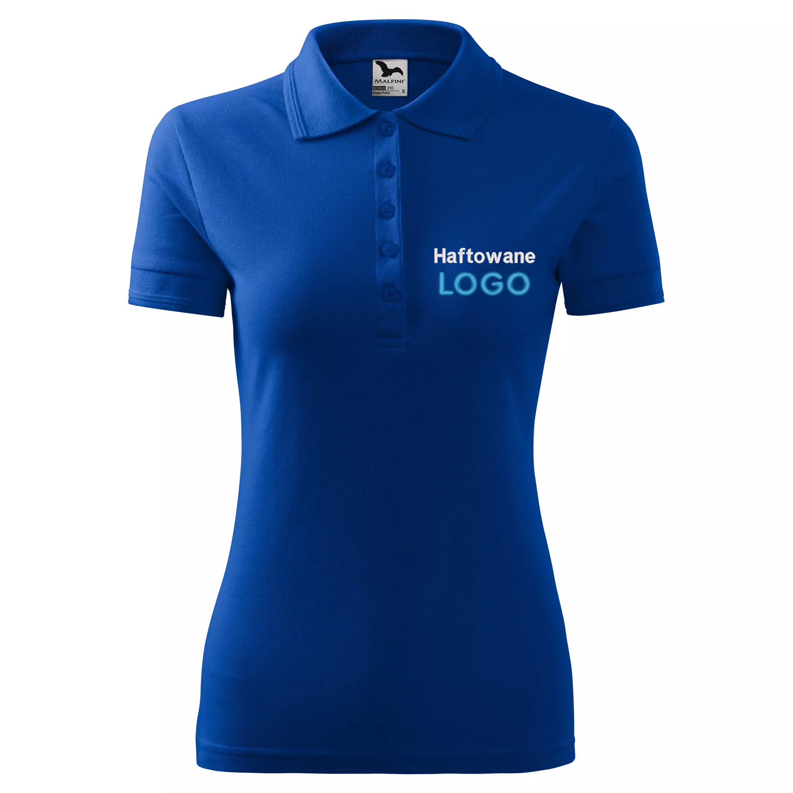 Koszulka polo CHABROWA z logo na sercu damska z haftem logo firmy 200g 210 kolor 05 koszulka polo