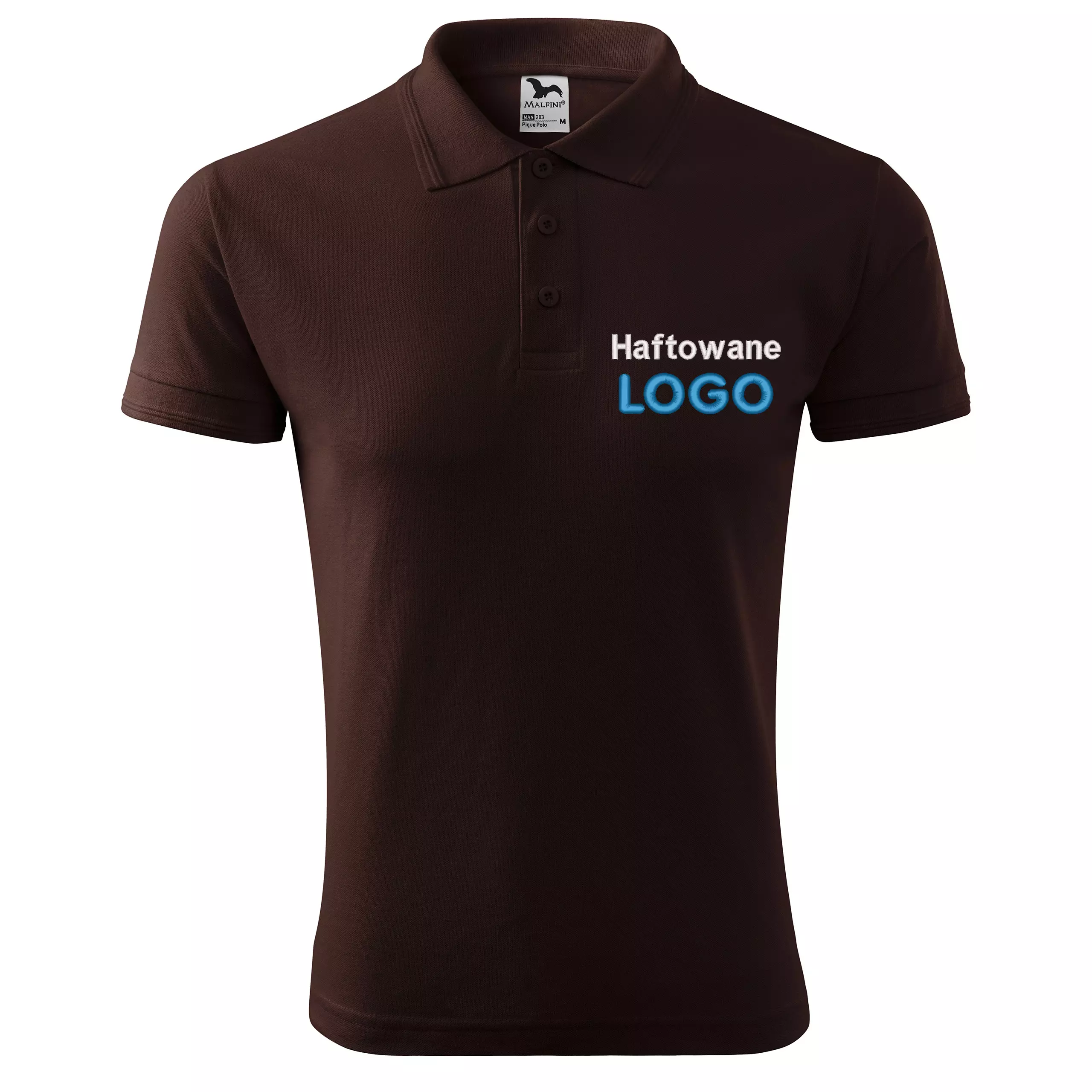 Koszulka polo KAWAOWA z logo na sercu męska z HAFTEM logo firmy 200g 203 kolor 16 koszulka polo