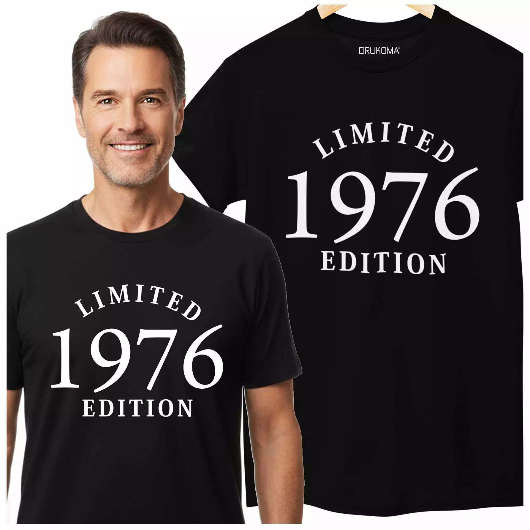 Koszulka na 50 lat urodziny pięćdziesiąte urodziny z napisem: "1976 Limited Edition"